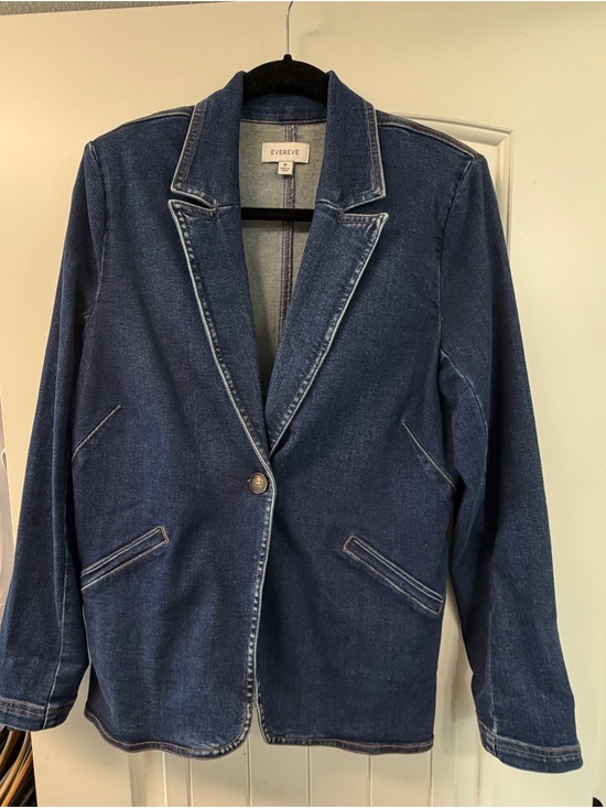 Evereve Jackets & Blazers - Evereve Indigo Denim Blazer Jacket